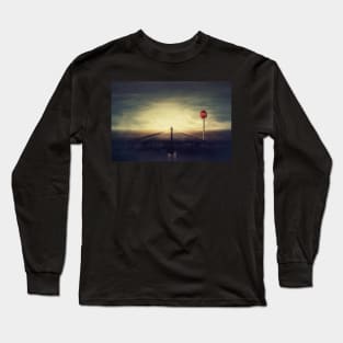 crushing asphalt road Long Sleeve T-Shirt